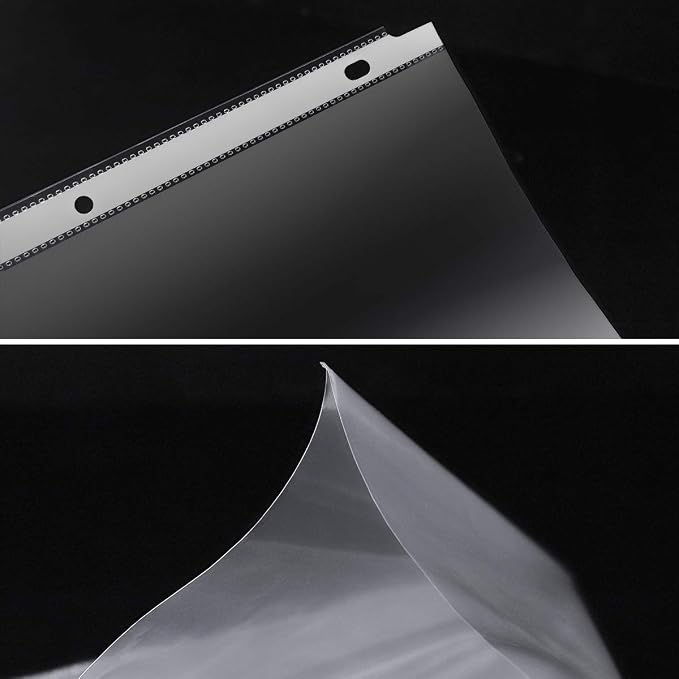 Sheet Protectors, 100 Pack Plastic Page Protectors, 3 Hole Upgrade Thickened - Image 6