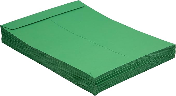 LUXPaper 9 x 12 Open End Envelopes | Peel & Press | Holiday Green | 80lb. Text - Image 7