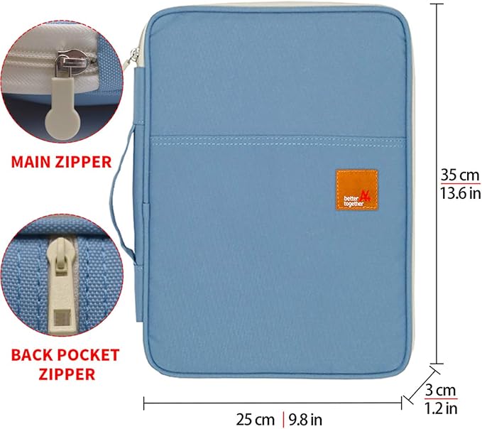 Document A4 Bag Case Waterproof Organizer Portfolio Office Travel Zipper - Image 2