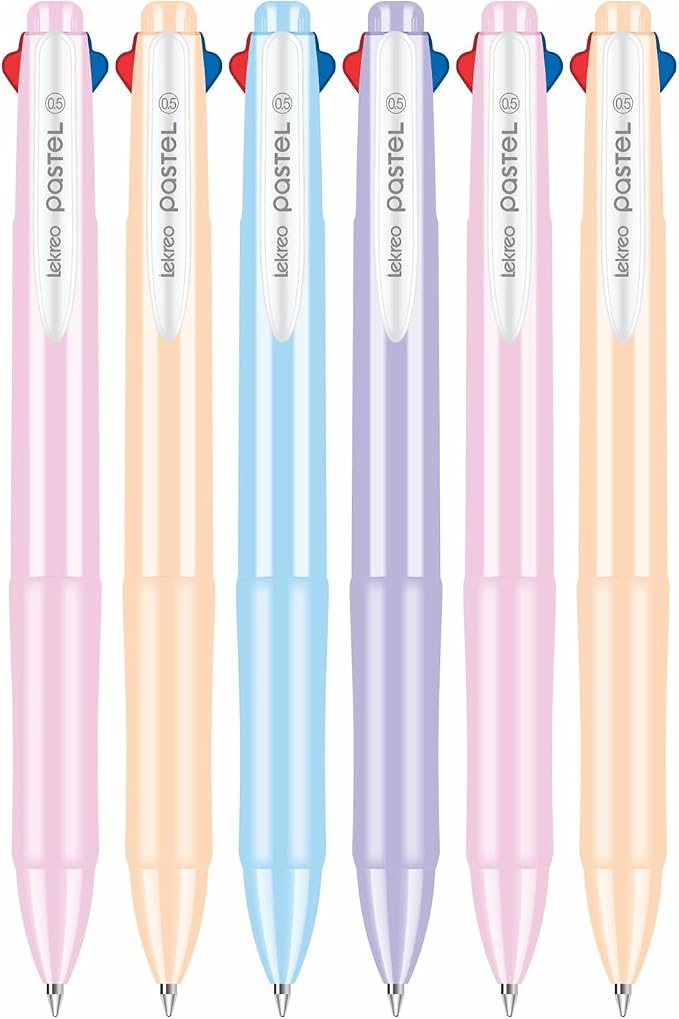 Lekreo Multi-color Ballpoint Pens, 4-in-1 Colored Pens 0.7 Medium Fine Point by Unknown