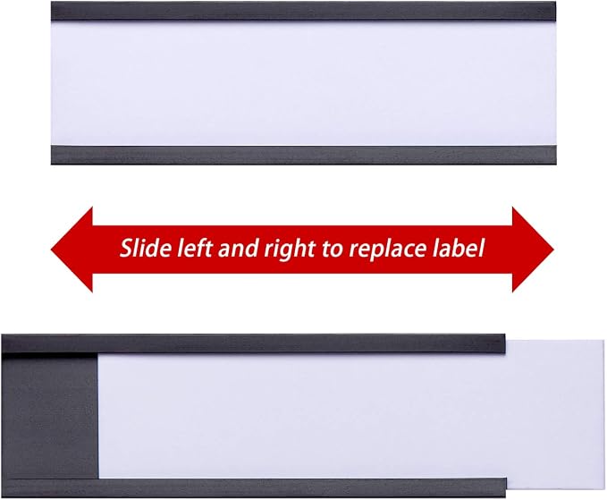 Magnetic Label Holders with Magnets Magnetic Data Card Holders with Clear - Image 4