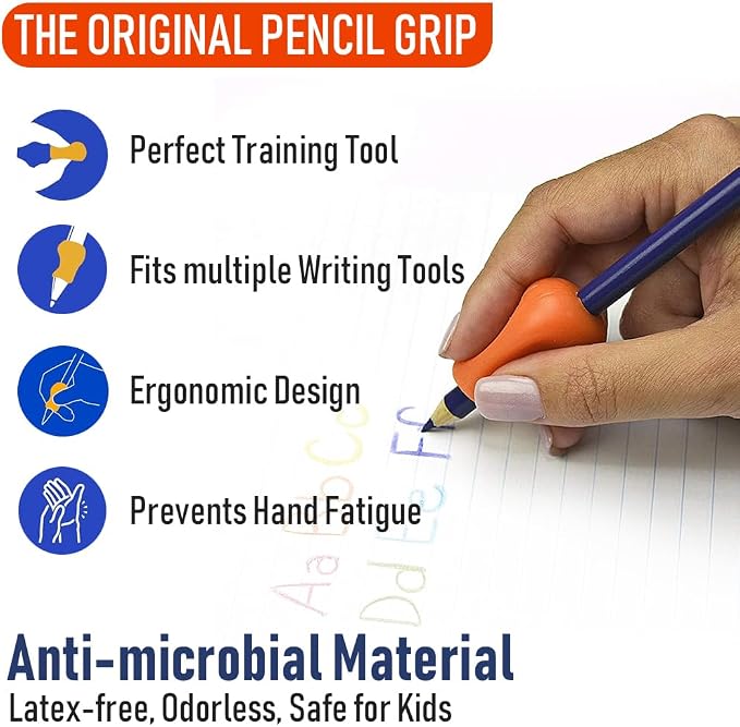 The Pencil Grip Original Pencil Grippers 6 Pcs, Improves Kids Handwriting - Image 8
