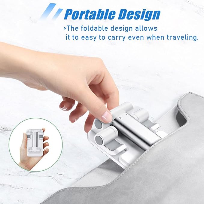 2 Pcs MT-6 Cell Phone Holder, Adjustable Angle and Height, Anti-Slip Silicone - Image 4