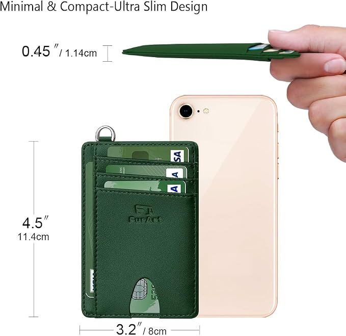 FurArt Slim Minimalist Wallet RFID Credit Card Holder - Image 7
