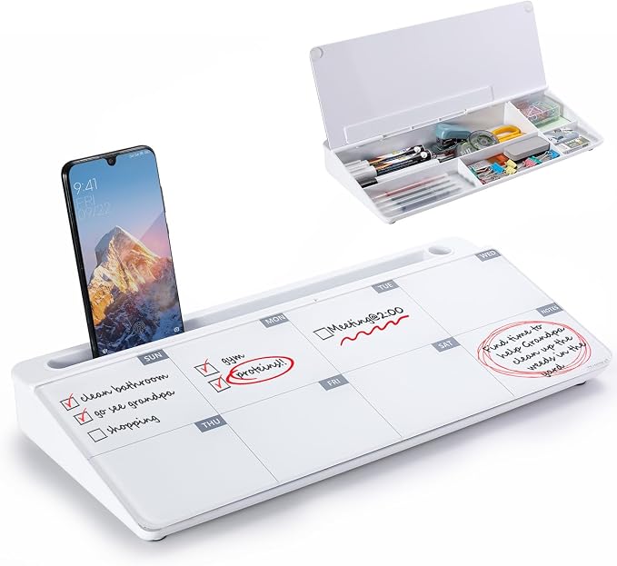 TSJ OFFICE Desktop Whiteboard Dry-Erase-Board by TSJOFFICE-WipeCleanThinkGreenWorkSmart