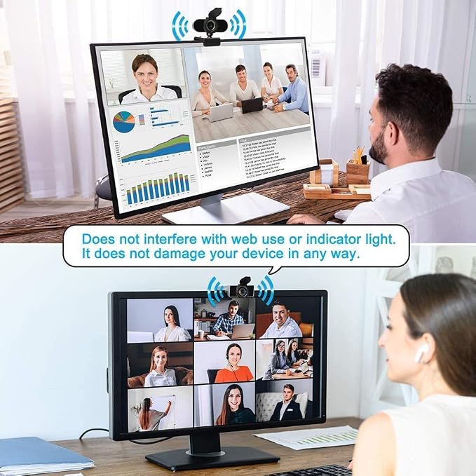 2 Pack Universal Webcam Cover, Desktop Computer External Webcam Lens Covers - Image 6