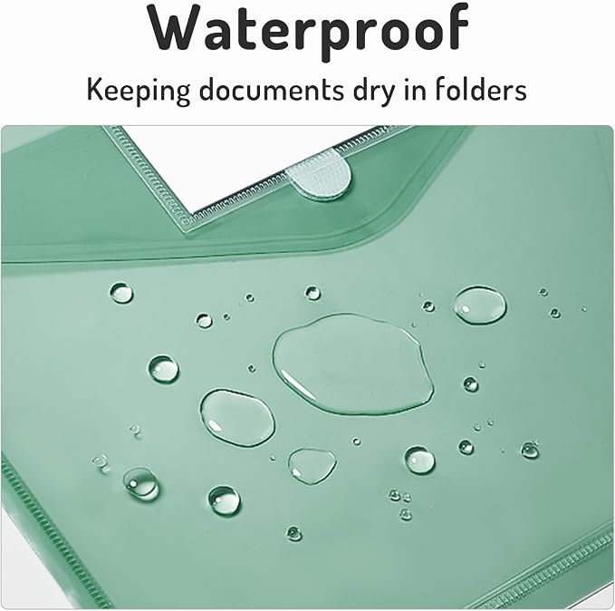 Forvencer Binder Pocket, 10 Pack Super Heavyweight Plastic Folders - Image 7