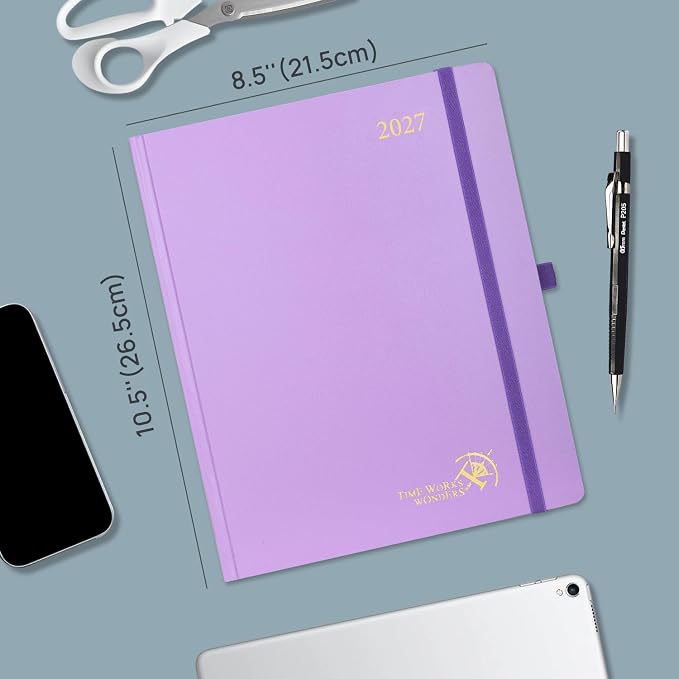 POPRUN 2027 Planner Weekly and Monthly, Large 8.5" x 10.5" Calendar, Jan 2027- - Image 2