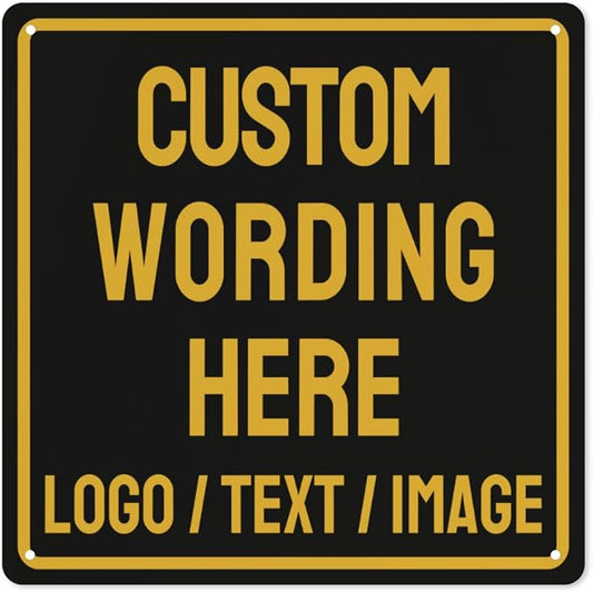 Custom Sign Bulk Personalized Metal Signs by Custom