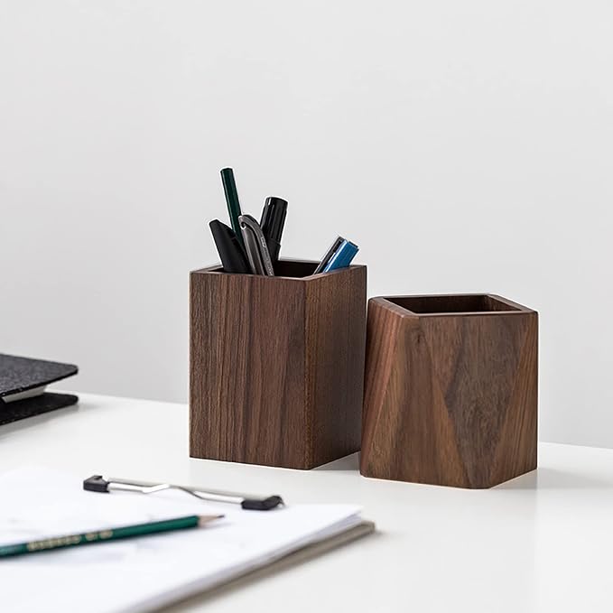 Black Walnut Wooden Pencil Box - Image 2