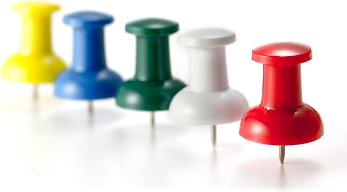 Officemate Giant Push Pins 1.5 Inch, Tub of 12 - Image 3