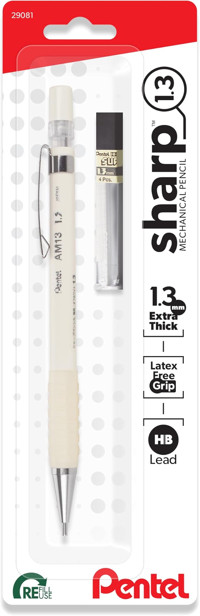 Pentel Sharp 1.3 Mechanical Pencil, Extra Thick Line, Includes Refill Lead by PentelofAmerica