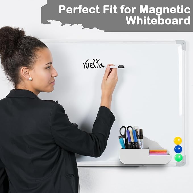KITANIS Cloud Style 3 Compartment Magnetic Dry Erase Marker Holder, Pen Pencil - Image 5