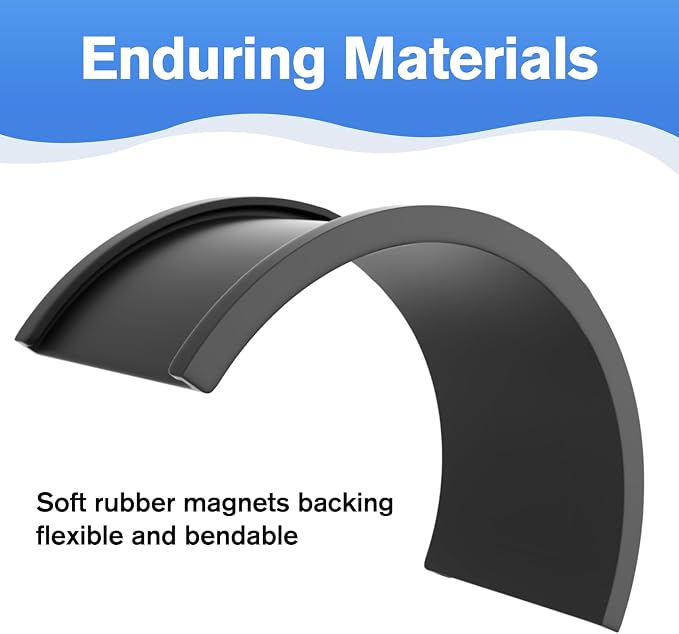 MaxGear 100 Pack C Channel Magnetic Label Holders, 1 x 3" | Magnetic Labels - Image 4