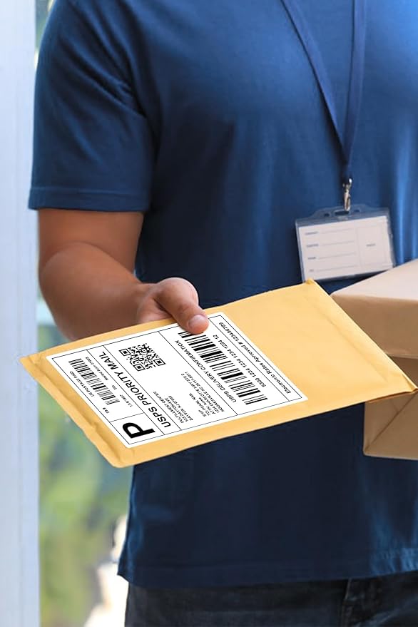 4x6 Thermal Labels - Waterproof Shipping Stickers for Thermal Printers, All-Purpose Label Stickers, White, 1000/Pack (4-Pack)-DeskLoop Office