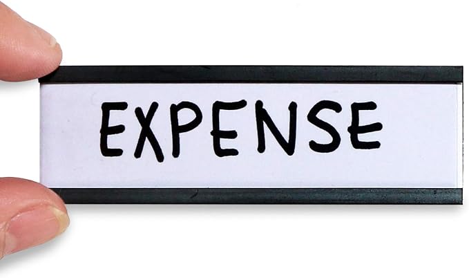 SmartSign Pack of 25 Magnetic"C" Channel Label Holders | 1" x 3" - Image 2
