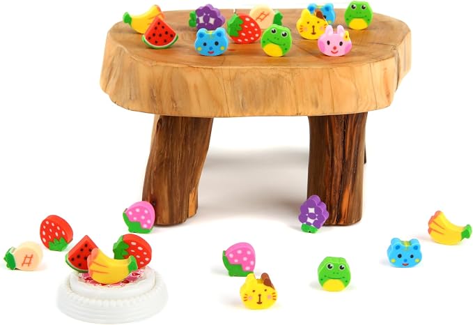 400PCS Mini Fun Cute Fruit Animal Erasers - Image 6