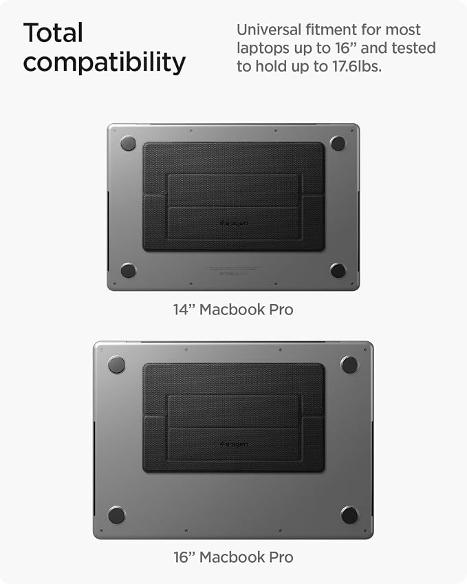 Spigen Slim Fold Laptop Stand Foldable Portable Ergonomic Angle Lift Anti-Slip - Image 2