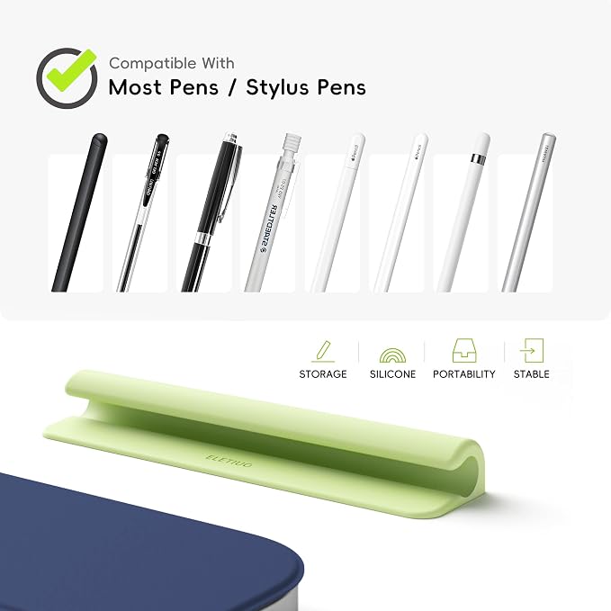 ELETIUO 3 Pack Silicone Pencil Holder Sleeve, Compatible - Image 2