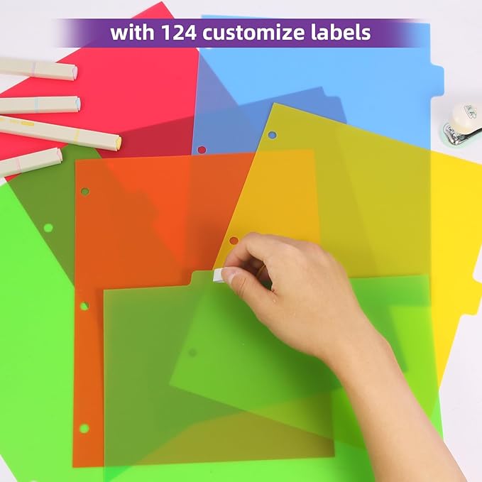 3 Set Plastic Binder Dividers - Image 6
