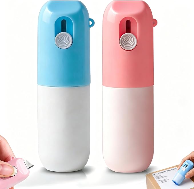 2PCS 2-in-1 Box Cutter & Thermal Paper Eraser, Water-Based Thermal Paper Eraser by Unknown