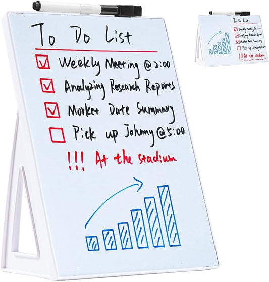 Dashify Desktop Dry Erase Board, Small Whiteboard by Unknown