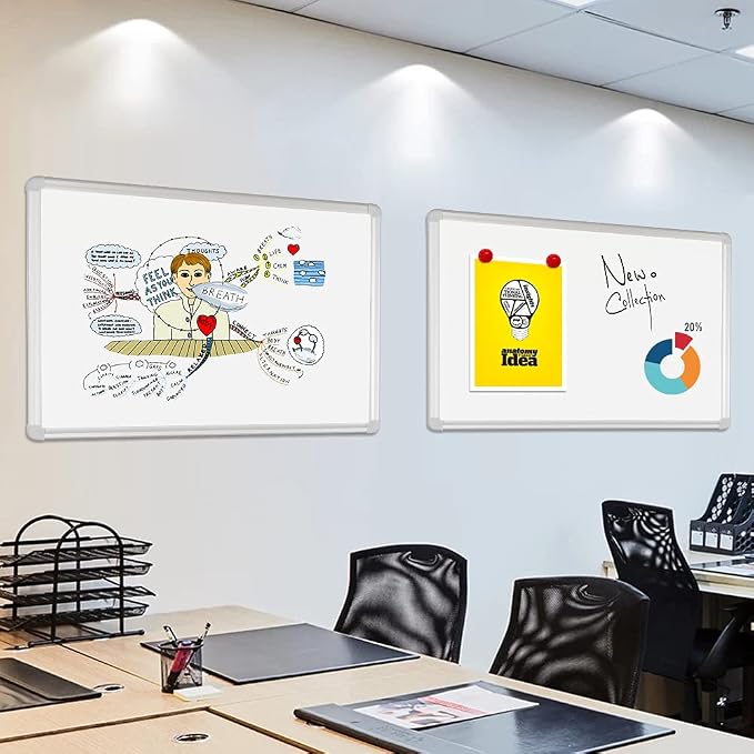DEVELOP Magnetic White Board Dry Erase, 32 x 44 Inch, Dry Erase Board Aluminum - Image 9
