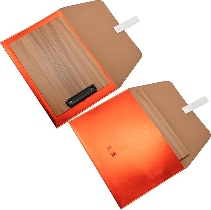 PU Leather A4 File Folder Large Document Holder Waterproof Envelope Folder Case - Image 6