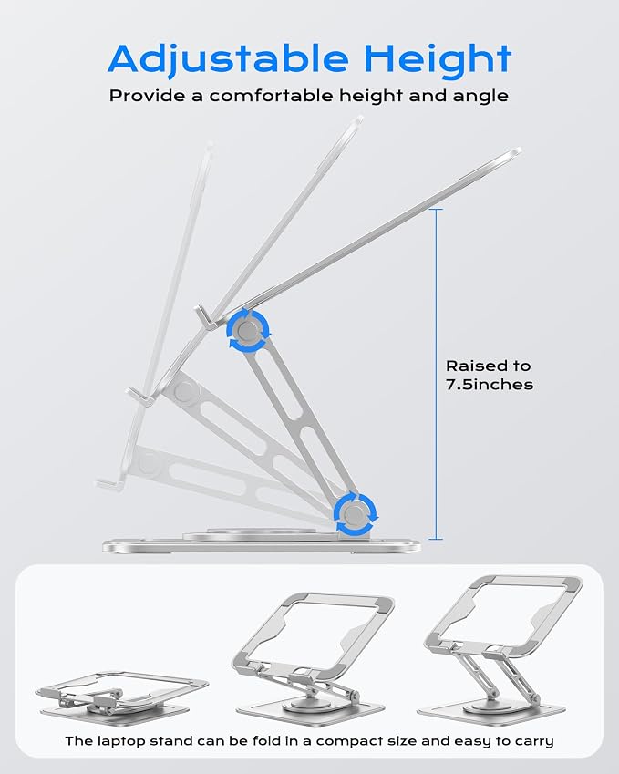 LOXP Adjustable Laptop Stand, Computer Stand - Image 3
