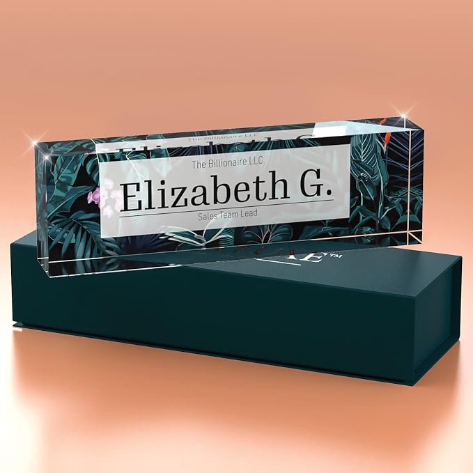 Desk Name Plate Personalized, Custom Name Plates 2½/x8 Inches, Thick - Image 3