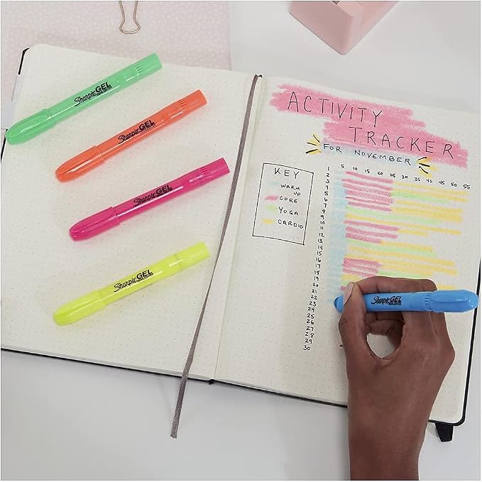 Sharpie Gel Highlighters, Smear-Resistant, Bullet Tip, Won't Dry Out - Image 5