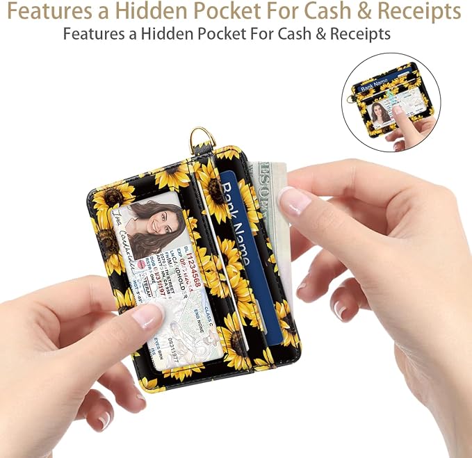 Slim Minimalist Pocket Credit Card Holder Wallet RFID Blocking Lightweight Thin - Image 5