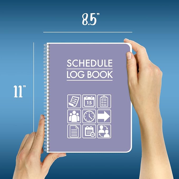 BookFactory Scheduling Notebook, Employee Work Schedule Journal, Small Business - Image 4