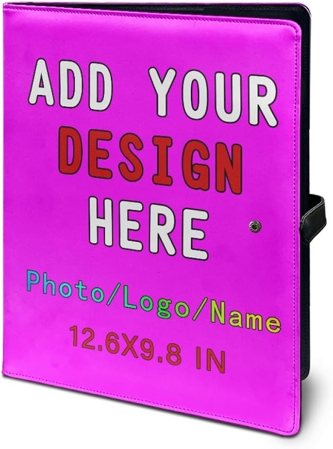 Personalized Padfolio Clipboard Folder Add Your Own Logo Text Text, Custom - Image 5