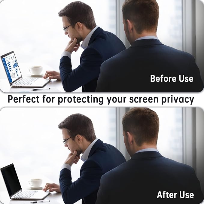 Peslv Magnetic Privacy Screen for Macbook 12 Inch, Removable Anti Blue Light - Image 4