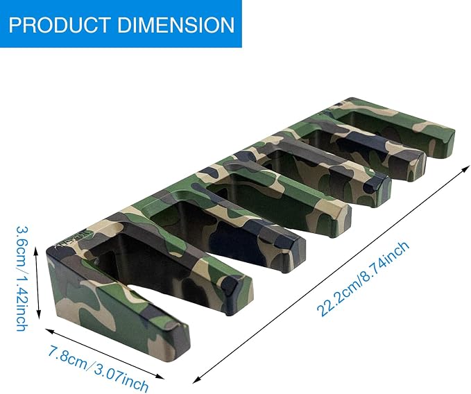 Solid ABS 6X Standard PMAG Wall Mount, Mag Holder, Home Magazine Storage Rack - Image 4