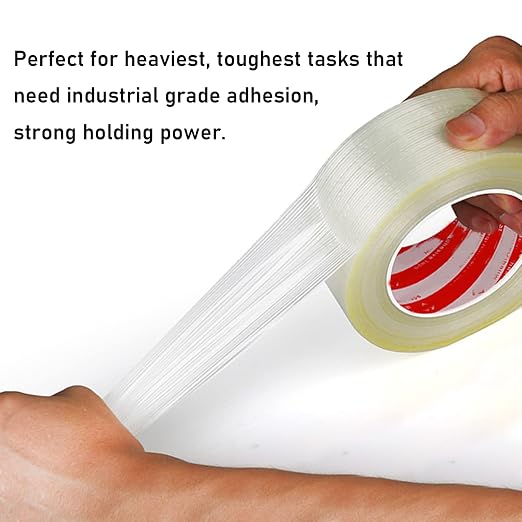 KAIY Strapping Tape, 2 Roll 1/2 inch x 60 yds Packing Tape, Heavy Duty - Image 5