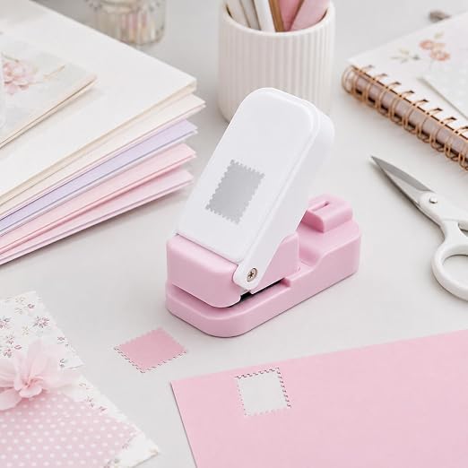 CYFUN DESIGN Stamp Punch, 1x0.8inch Rectangle Stamp Cutter Hole Puncher by CYFUNDESIGN