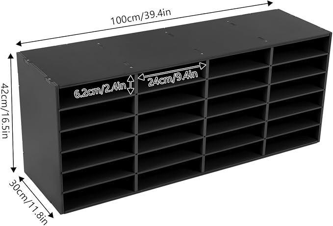 Mailbox for Classroom 24 Slots, Mail Sorter, Paper Organizer Storage, Mail - Image 4