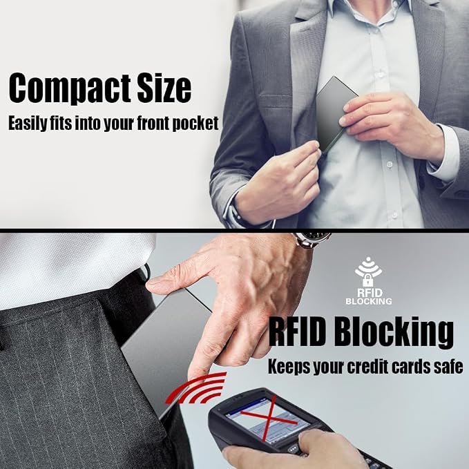 FurArt Slim Minimalist Wallet RFID Credit Card Holder - Image 4