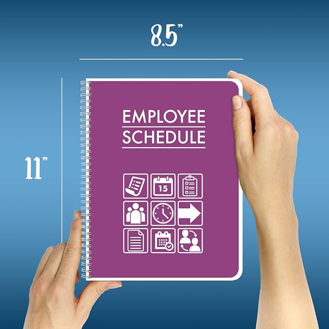 BookFactory Employee Work Schedule Planner/Business Employee Schedule Tracking - Image 3