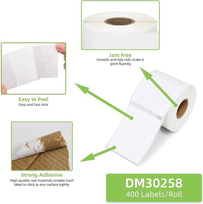 Compatible 2-1/8" x 2-3/4" Direct Thermal Labels Replacement - Image 4