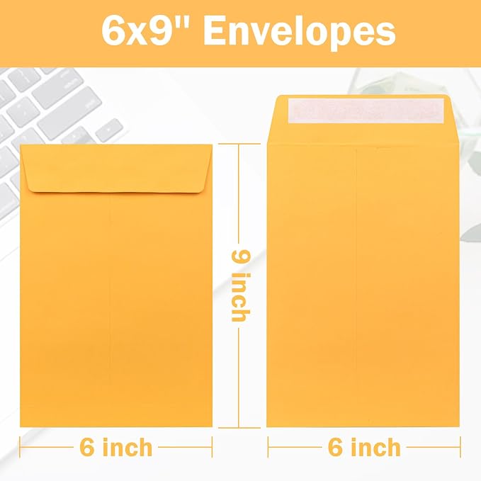 6x9 Self-Seal Envelopes 50 Pack - Image 2