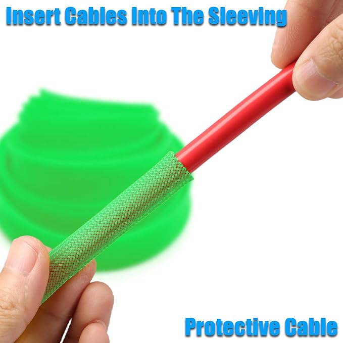 25ft PET Expandable Braided Cable Sleeve 1 inch Pet Braided Cable Sleeve - Image 4