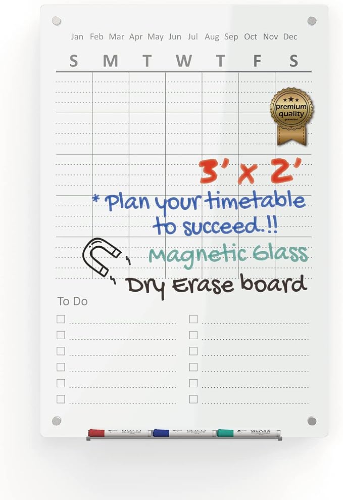 Audio-Visual Direct Magnetic Weekly Planner Dry-Erase Board by Audio-VisualDirect