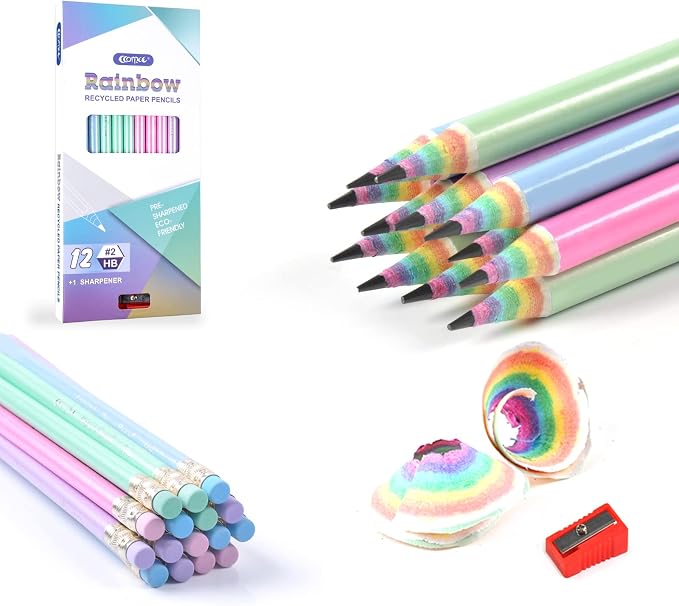 ECOTREE Pre-Sharpened Pencils #2 Cute Number 2 Pencils by ECOTREE
