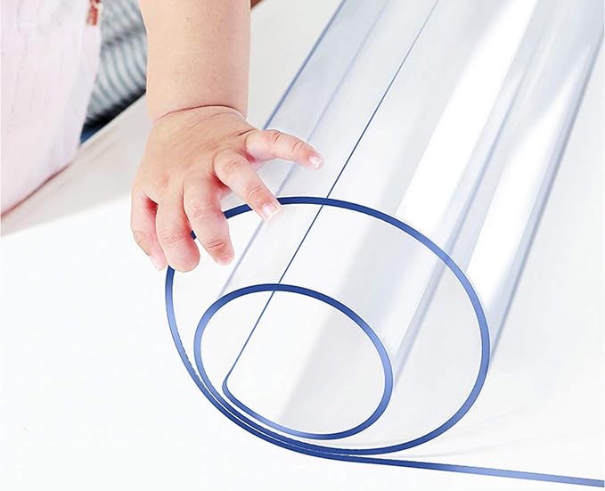Wood Furniture Table Protector Cover Clear Plastic Tablecloth PVC Protector by Wadrac