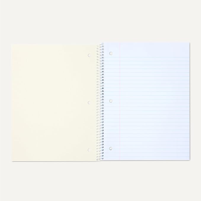 Amazon Basics Wide Ruled Spiral Notebook, - Image 4