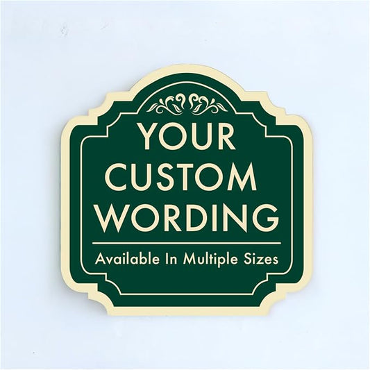 Custom Decorative Outdoor Metal Sign by SpeedyOrders