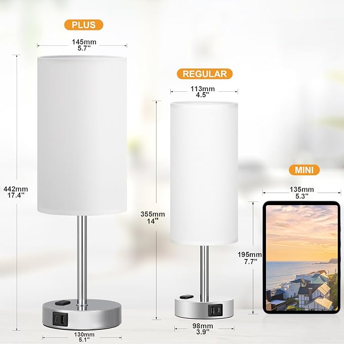Fenmzee Touch Bedside Lamp - Image 3